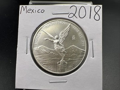 2018 1 Oz Silver Mexico Libertad One Ounce Coin Gem BU