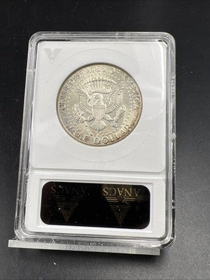 1964 D 50c Kennedy FS-106 Half Dollar Coin Double Die Obverse DDO 006 ANACS MS64