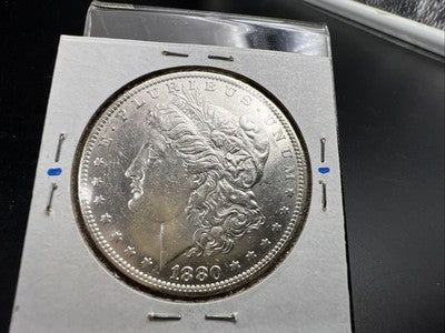 1880 O Morgan Silver Dollar Variety Coin Micro o Vam Variety UNC Details #a