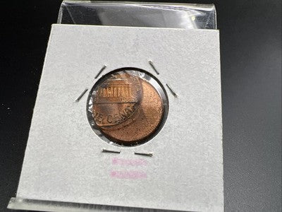 1989 1c Lincoln Memorial Cent Penny 60% Off Center BU UNC sk#4B