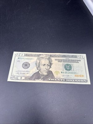 2013 $20 * Star Federal Reserve Note XF EF Extra Fine Circ #0220