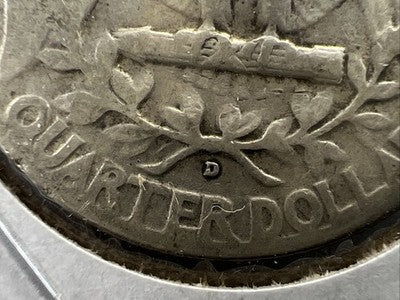 1950 D / D OMM Variety Washington Silver Quarter Very Circulated