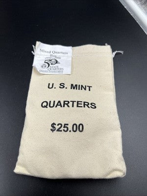 U.S. Mint Bag of 100 1999-2000 Mixed State Statehood Quarters BU UNC sk#b