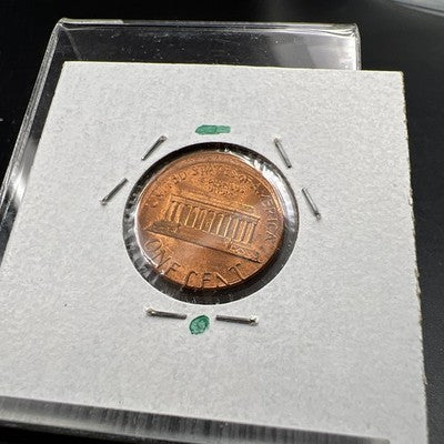 1988 1c Lincoln Memorial Cent Penny Broadstrike 5% Off Center BU UNC SKU#AM