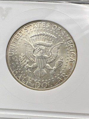 1964 D Kennedy FS-106 Half Dollar Coin Double Die Obverse DDO 006 ANACS MS64 #65