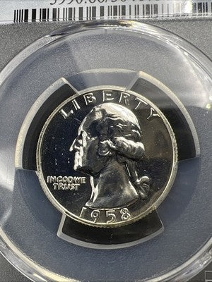1958 25c Washington Silver Quarter Coin PR66 #61 PCGS