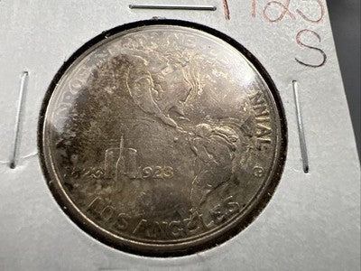 1923 S Monroe Doctrine Centennial Silver Commem Half Dollar Coin AU About Toned