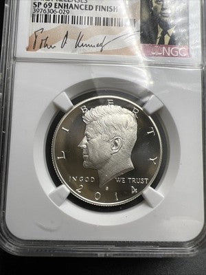 2014 S 50c Kennedy Silver Half Dollar Coin High Relief SP69 NGC Certified #29