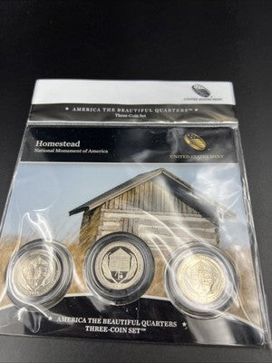 2015 Homestead 3 Coin P D S US Mint ATB Set