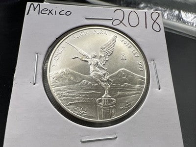2018 1 Oz Silver Mexico Libertad One Ounce Coin Gem BU