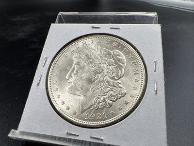 1921 P $1 Morgan Silver Dollar Coin Heavy Rev Die Polish Variety Vam CH BU UNC