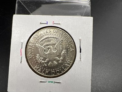 1964 D 50c Kennedy 90% Silver Half Dollar Coin BU NC Neat Toning Obverse SK#3c