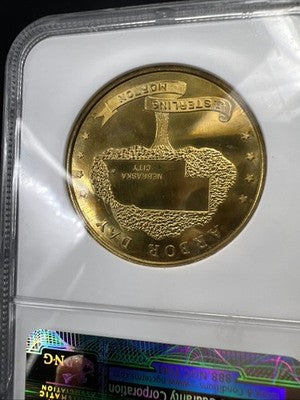 1967 Nebraska Centennial Arbor Day Medal NGC MS65 Gem BU