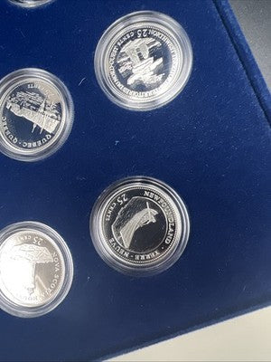 Canada Proof 1992 125th Confederation Anniversary Silver Quarters Set #4d