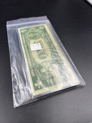 Lot of 2 1935 Silver Certificate One Dollar Bills in Vinyl Display VG #31