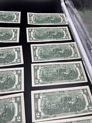 20 Consecutive 1976 $2 Two Dollar FRN Federal Reserve Notes CH AU / CU UNC #36