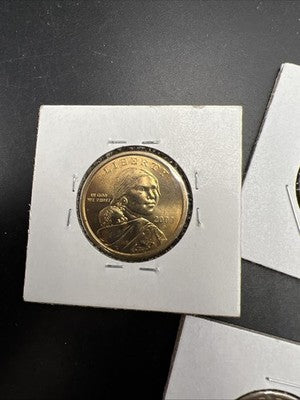 Toner Trio 2x 1979 SBA Susan B Anthony & 2000 D Sacagawea Dollar Coins BU UNC #A