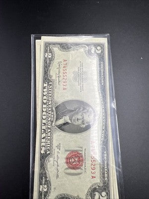 $2 Bill Collector's Lot 1953 C USN 1976 FRN 2017 A FRN F / VF Conditions #293