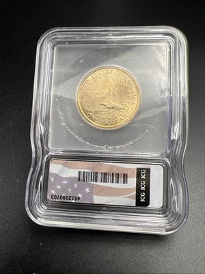 2006 P $1 Sacagawea Brass Dollar Coin ICG MS67 + Plus graded