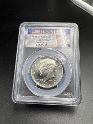 2014 D 50c Kennedy Silver Half Dollar Coin PCGS MS70 #495