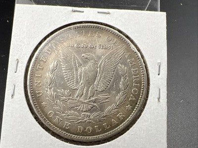 1878 P Reverse 1879 $1 Morgan Silver Dollar Coin VF Very Fine Neat Toning OBV