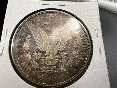 1879 P $1 Morgan Silver Dollar Coin CH AU About UNC Neat Toning Toner