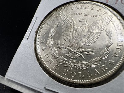 1900 O / CC Morgan Silver Dollar Coin BU UNC Details Reverse Damage Dig