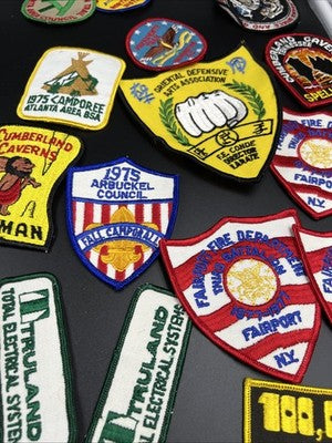 Lot of 19 Boy Scout Patches Talladega Cumberland Caves +