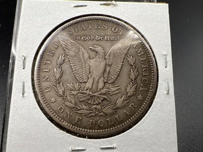 1891 P $1 Morgan Silver Dollar Coin VF Very Fine Circ SK#a