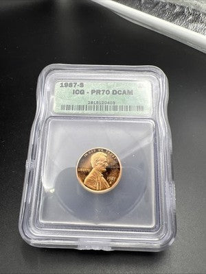 1987 S 1c Lincoln Memorial Cent Penny ICG PR70 DCAM #403