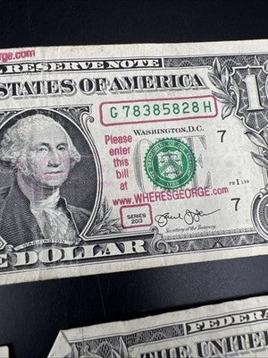 $1 Bill Collector's Lot 1957 $1 1963 B $1 1963 A $1 2013 * $1 2017 * $1 2021 *