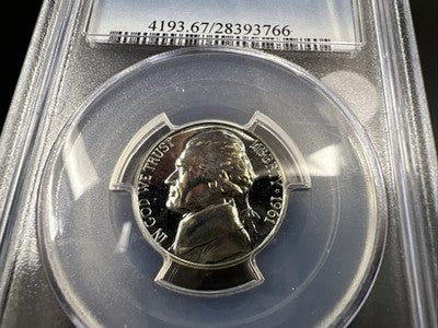 1961 P 5c Jefferson Nickel Proof Coin PCGS PR67 Some toning #6