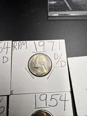 Jefferson Nickel Collector's Lot 1971 D/D RPM 5c UNC 1964 1946 circ stamped ++