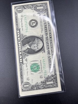 2 Consecutive 1963 B Barr FRN Federal Reserve Dollar Bill Notes VF / XF Circ #75