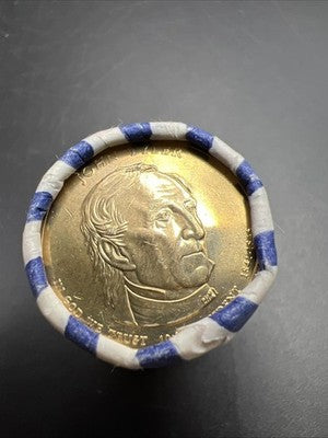 2009 P John Tyler Presidential Dollar US Mint BU Roll 25 Coins