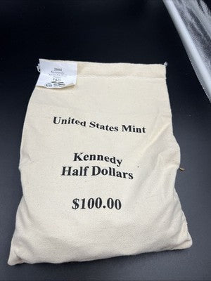 200 Coin BU U.S. Mint Bag 2004 P & D Kennedy Clad Half Dollar Coins UNC