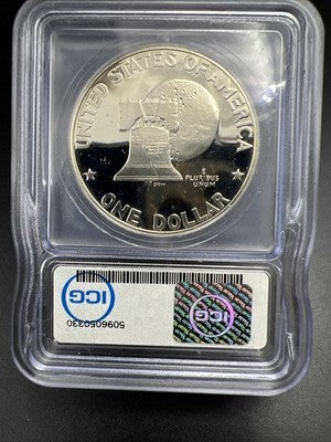 1976 $1 Ike Eisenhower 40% silver Dollar Coin ICG PR69 DCAM #330