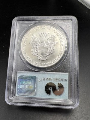 World Trade Center Recovery 2001 1 OZ ASE Ground Zero Silver Eagle PCGS Gem SK#D