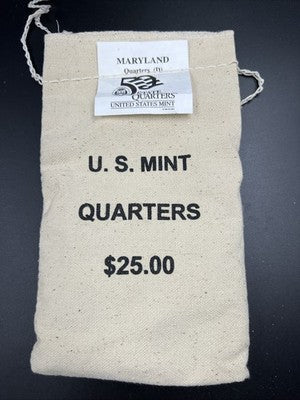 U.S. Mint Bag of 100 2000 D 25c Maryland State Statehood Quarters BU UNC