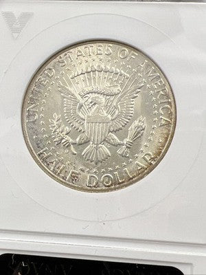 1964 D 50c Kennedy FS-106 Half Dollar Coin Double Die Obverse DDO 006 ANACS MS64