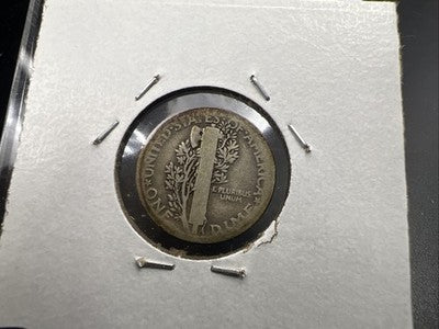1921 P 10c Mercury Silver Dime Coin AG About Good Semi Key Date