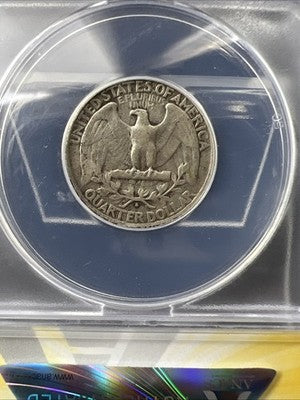 1932 S 25c Washington Silver Quarter Coin ANACS F12 Fine Key Date #702