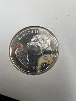 1972 $1 Canada Copper Nickel Canoe Dollar Gem UNC in Postcard