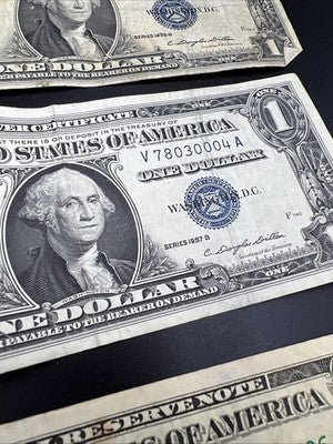 $1 One Dollar Bill Collectors Lot 1935 1957 1963 1969 1988 Circulated Conditions