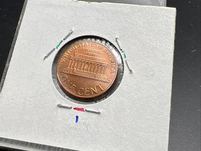 1985 P 1c Lincoln Memorial 1c Penny Coin Major Die Cud Error CH/Gem BU UNC sku#1