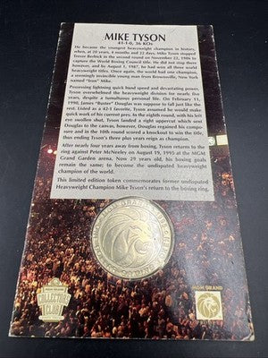 MGM Grand Mike Tyson Fight Commemorative Casino Gaming Token Uncirculated