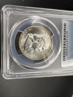 1958 P 50c Franklin Silver Half Dollar Coin PCGS MS64 CH BU Certified #90