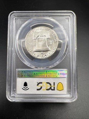 1958 P 50c Franklin Silver Half Dollar Coin PCGS MS64 CH BU Certified #90