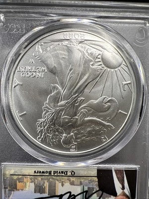 2022 ASE American Silver Eagle David Bowers Signature Boston Gallery PCGS