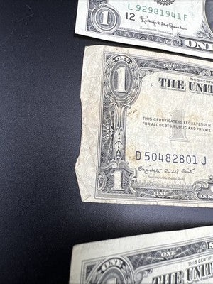 $1 One Dollar Bill Collectors Lot 1935 1957 1963 1969 1988 Circulated Conditions